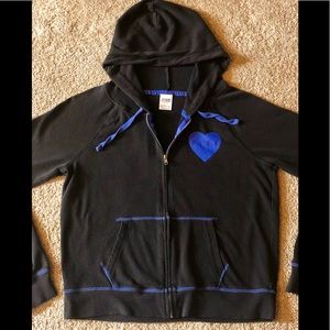Victoria Secret PINK Zip up Hoodie. Size Large